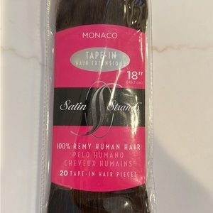 Satin Strands Human Hair Extensions 18”